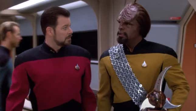 Worf and Riker. 
