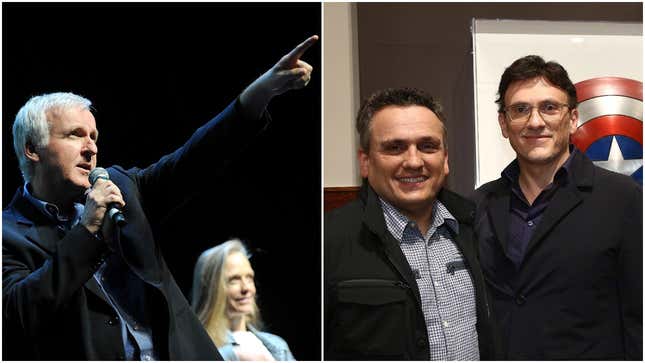 Image for article titled James Cameron and the Russo Brothers trade niceties after Endgame breaks box office record