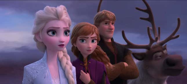 Elsa's an ice-wielding warrior in the first <i>Frozen II</i> teaser