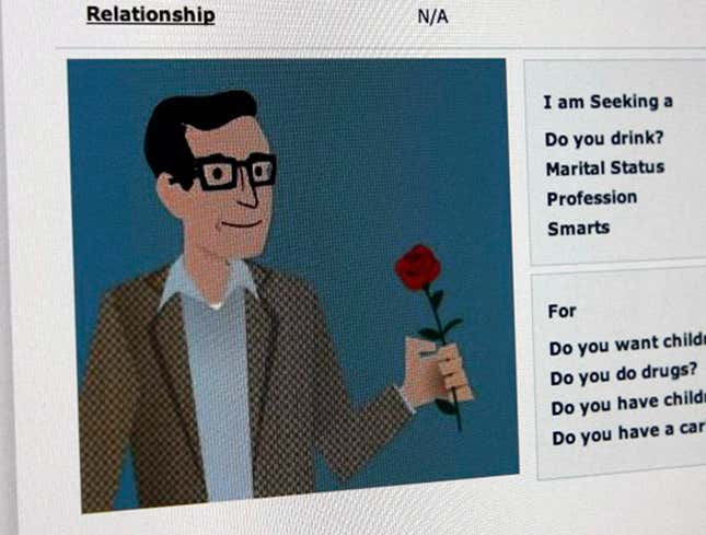 Image for article titled Guy Who Used Drawing Of Self On Dating Website Must Be Fun And Also Attractive