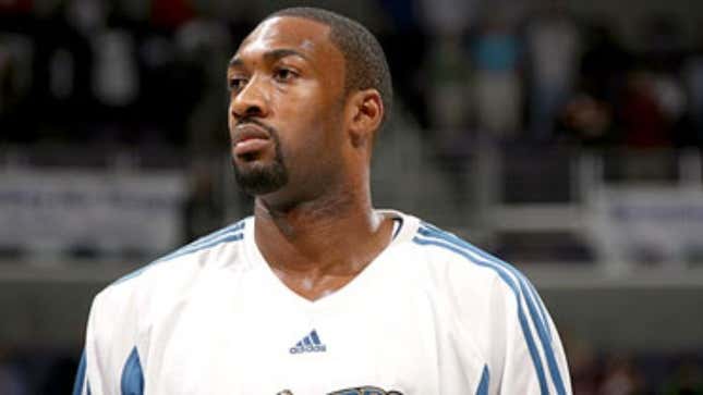 Image for article titled Gilbert Arenas Claims He Can Play Despite Sore Ankle Part Of Arm