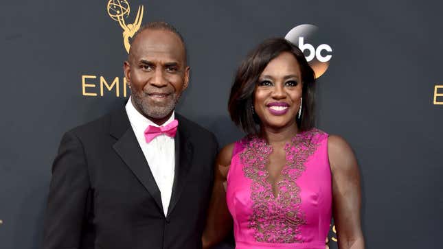 Actors Julius Tennon (L) and Viola Davis attend the 68th Annual Primetime Emmy Awards on September 18, 2016 in Los Angeles, California.