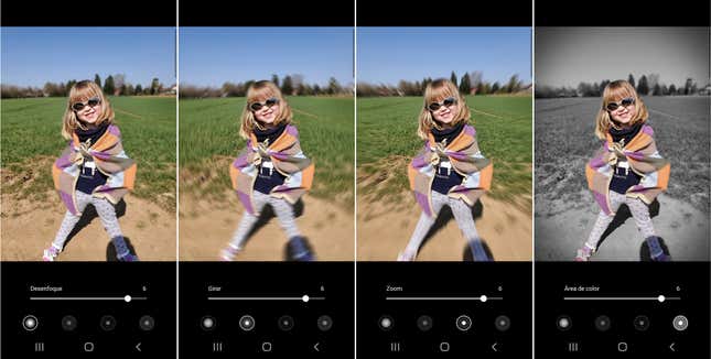 El Galaxy Z Flip cuenta con enfoque dinámico en foto y vídeo y se puede editar a posteriori.