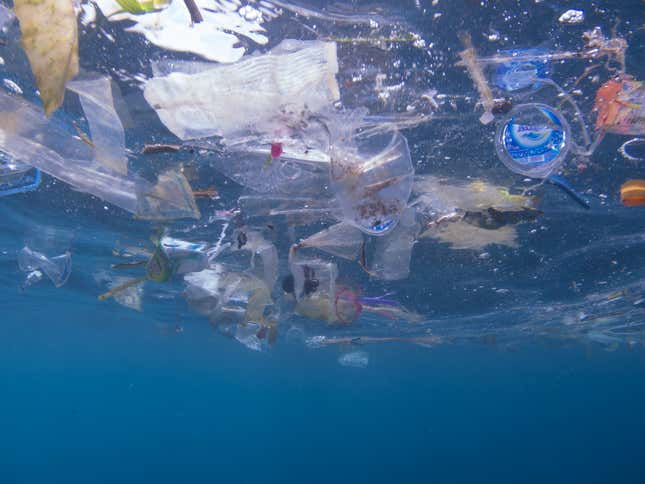 Surface plastic debris