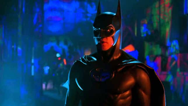 Imagen para el artículo titulado Solo por esta surrealista escena eliminada de Batman Forever deberían estrenar la versión extendida del film