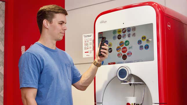 Image for article titled Enjoy some tasty, disease-free Coca-Cola with Freestyle’s new mobile pouring technology