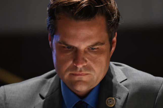 Image for article titled Matt Gaetz Reportedly Used an Accused Sex Trafficker as a Middleman to Venmo a Teen