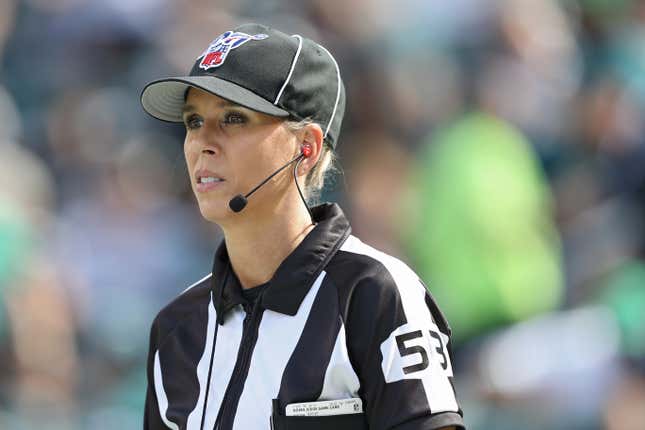 Sarah Thomas will officiate today’s Washington-Cleveland game. Both teams have female coaches.