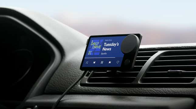 Image for article titled Spotify Wants Its New Car Thing To Live On Your Dashboard