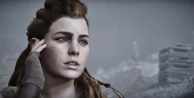 Image for article titled Aloy Has Flawless Skin And Brows In Horizon Zero Dawn