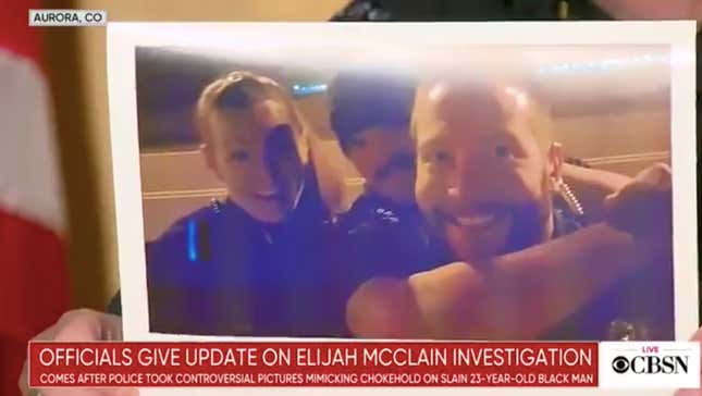 Image for article titled Aurora Police Officers Fired For Selfies Mocking Elijah McClain&#39;s Death