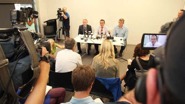 Image for article titled Audience At Press Conference Relieved To Hear Steps Will Be Taken
