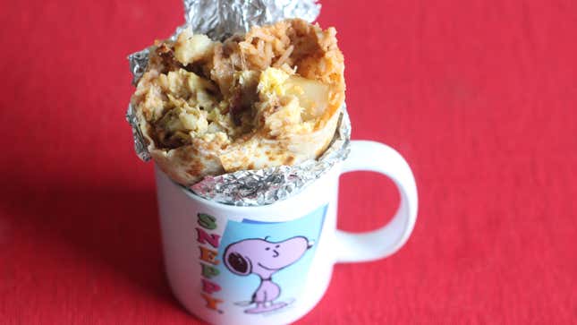 Image for article titled Put Your Burrito in a Mug Instead of on a Plate