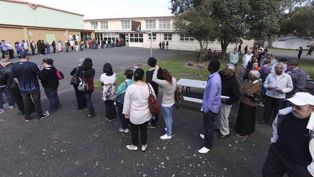 Image for article titled Urban Polling Centers Recommend Voters Start Lining Up Now For 2016 Election