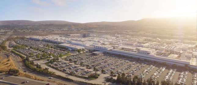 La fábrica de Tesla en Freemont, California.