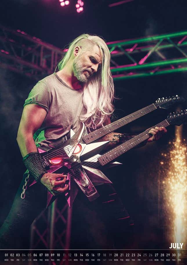 Image for article titled Witcher Cosplayer Turns Geralt Into A Firefighter, Football Player And Rock Star