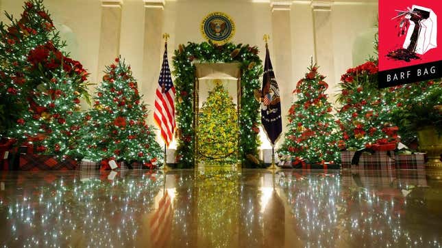 Image for article titled After a Mask-Optional Christmas Party, Santa May Be Delivering a Lump of Covid to the White House This Year