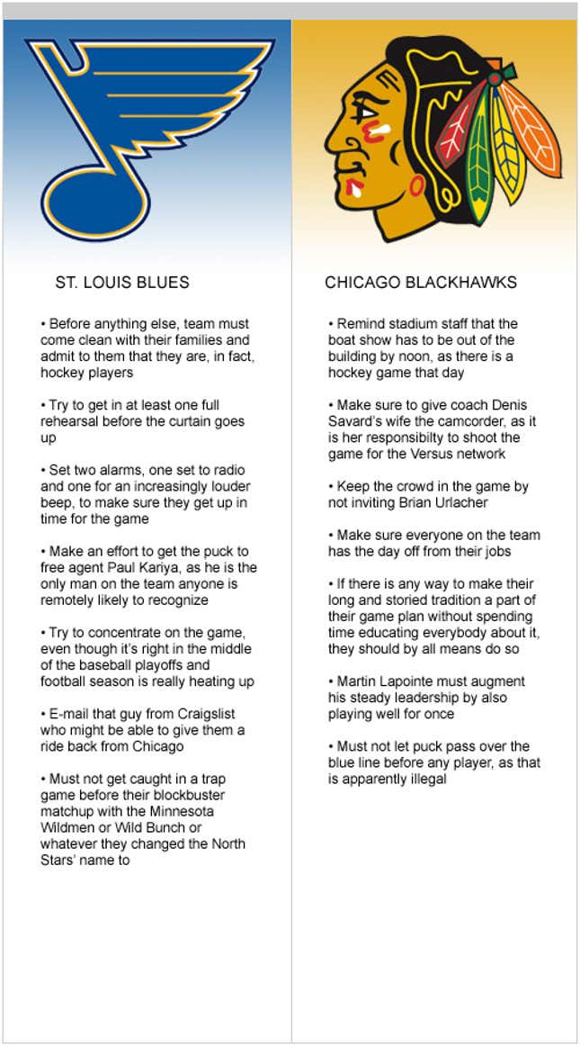 Image for article titled Blues At Blackhawks