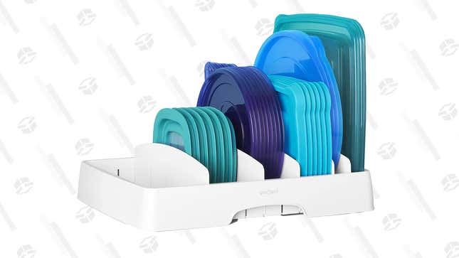 YouCopia Food Container Lid Organizer (S/M) | $13 | Amazon
YouCopia Food Container Lid Organizer (L) | $16 | Amazon