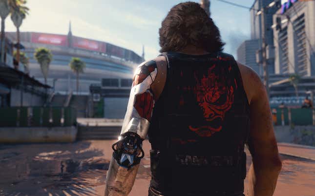 Image for article titled Cyberpunk 2077 Artist Says Controversial In-Game Image Is Commentary on Corporations