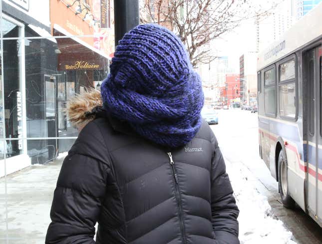 Image for article titled Woman’s Head Feared Lost Forever Inside Infinity Scarf