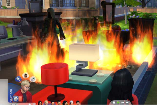 Obrázek pro článek s názvem Mé snahy svádět ponuré reaper v The Sims 4