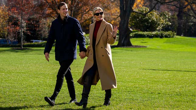 Image for article titled Why Won&#39;t Ivanka and Jared Let Their Secret Service Detail Shit In Any of Their 6.5 Bathrooms?