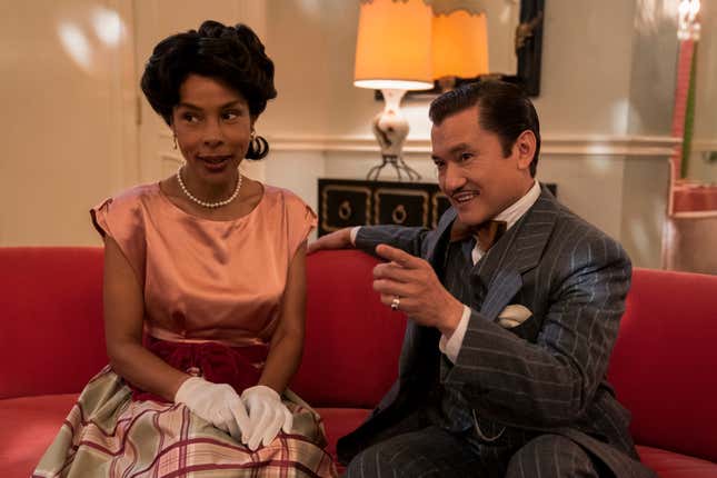 Sophie Okonedo and Jon Jon Briones in Ratched