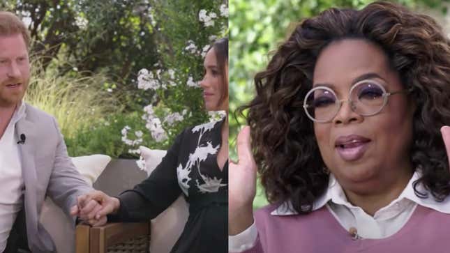 Oprah with Meghan and Harry (2021)