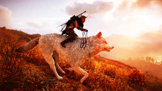 Image for article titled No, I Won&#39;t Ride The Big Wolf In Assassin&#39;s Creed Valhalla