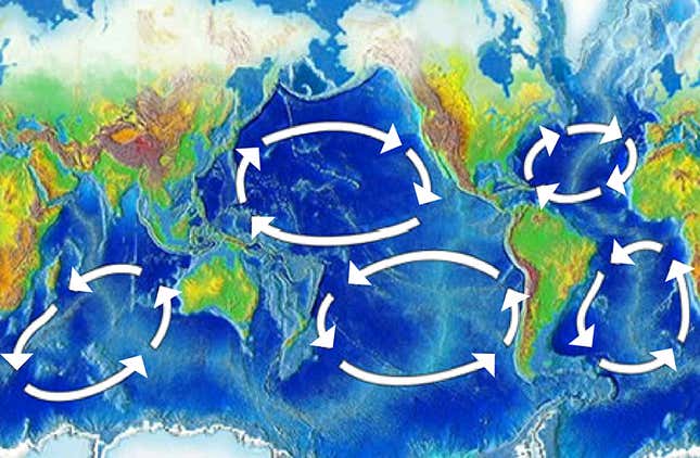 Los mayores girtos oceánicos del planeta.