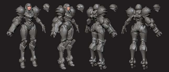 Image for article titled A Slightly Different Take On Metroid's Samus Aran