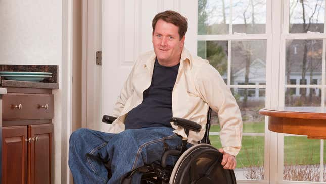 Image for article titled Paralyzed Man Determined To Still Live Normal Sedentary Life