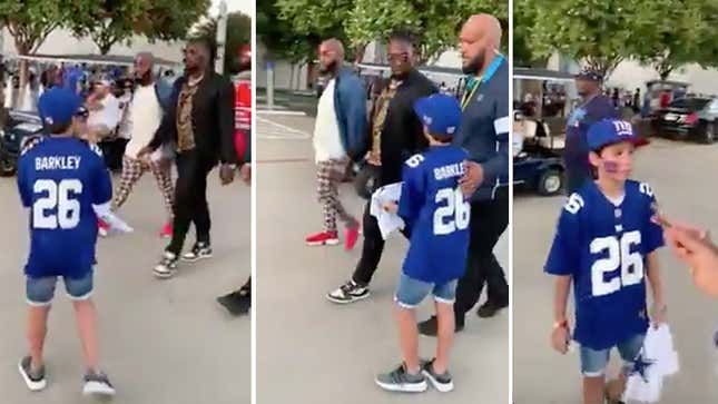 Dallas Cowboys' DeMarcus Lawrence responds to backlash over snubbing young  New York Giants fan