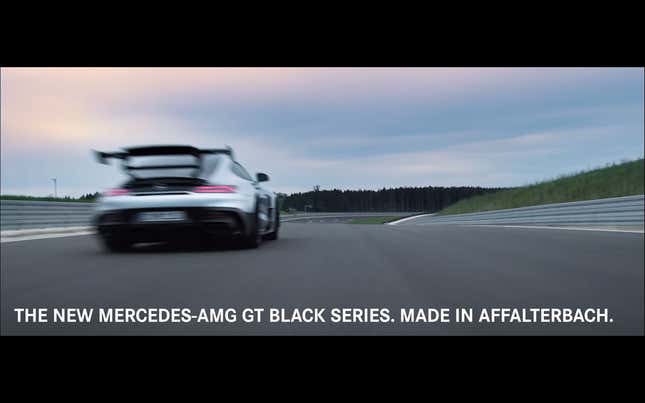 Image for article titled Mercedes-AMG GT Black Series Offers Wing As Large As Your Neighbor's Modded 370Z