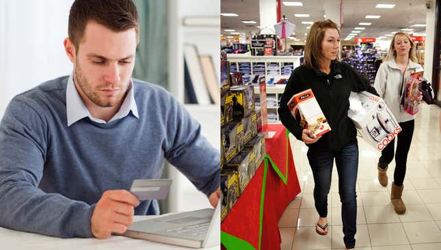 Image for article titled Online Shopping vs. In-Store Shopping
