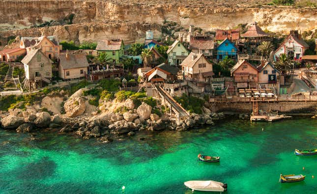 La villa de Melieha, en Malta. Clima mediterráneo y buenas playas.