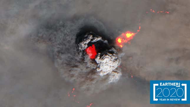 Pyrocumulus cloud forming over the August Complex Fire on Sept. 9.