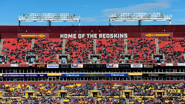Image for article titled Washington ‘Redskins’ Will Retire Racist Name After &#39;Thorough Investigation&#39; (into Cost of Printing New Merch)