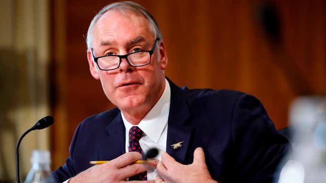 Image for article titled Former Int. Sec. Ryan Zinke Is Both Musclebound Swamp Drainer, Gentle Horseback Rider In New Portraits