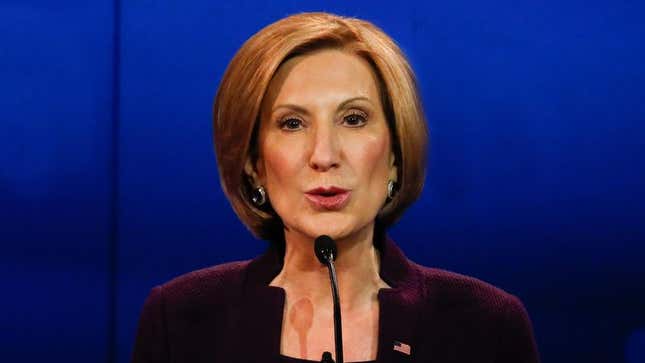 Image for article titled Carly Fiorina Shares Heartbreaking Story About Father Of 3 Who Couldn’t Meet Sales Goals