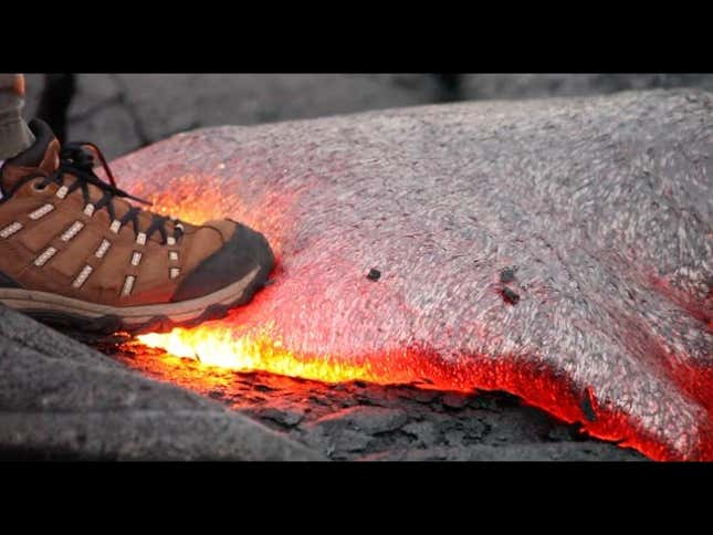What Happens When You Step On Molten Lava? This Video May Surprise You