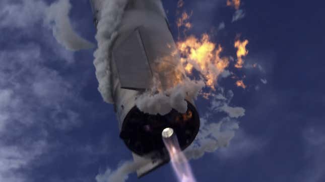 Imagen para el artículo titulado SpaceX comparte el vídeo más increíble del vuelo de la Starship antes del lanzamiento de su nuevo prototipo