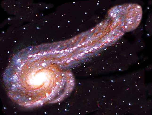 Image for article titled Astronomers Discover Extremely Graphic Galaxy