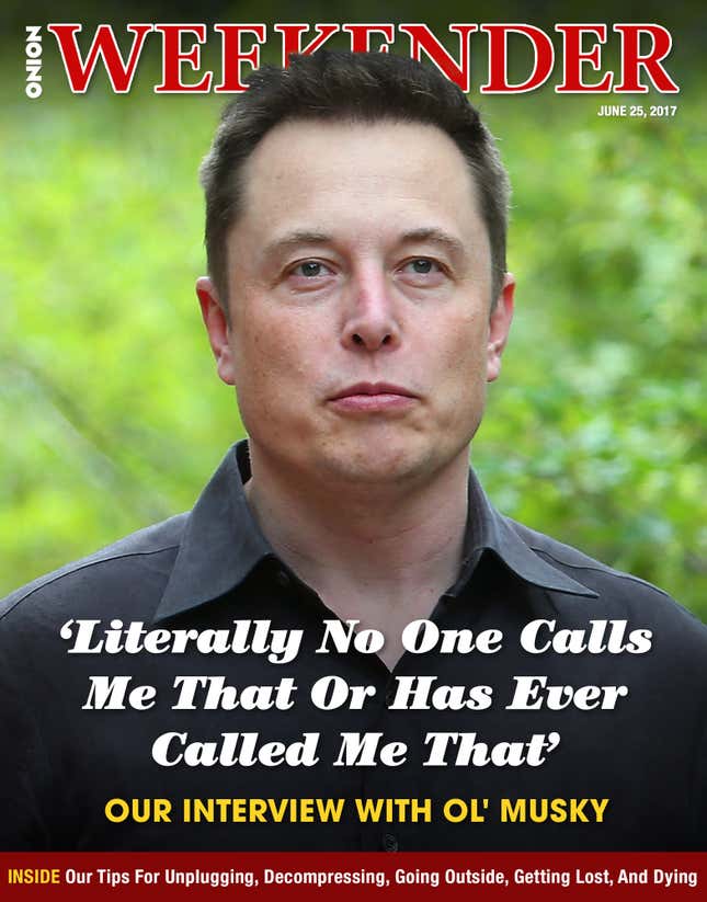 Image for article titled ‘Literally No One Calls Me That Or Has Ever Called Me That’: Our Interview With Ol’ Musky