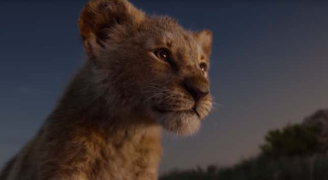 Image for article titled The Lion King Remake Is Best Experienced in 4DX
