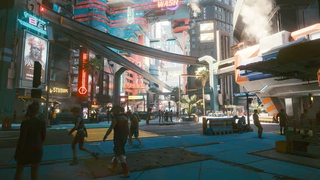 cyberpunk 2077 open-world night city