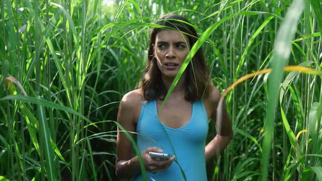 Laysla de Oliveira in the tall grass in In the Tall Grass.