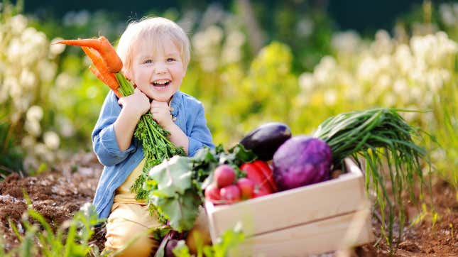 Image for article titled Apparently kids love vegetables and you’re just a terrible parent