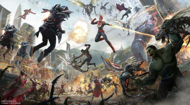 Image for article titled Avengers, Spider-Man, and More Marvel Attractions Coming to Disney Parks in the Near Future